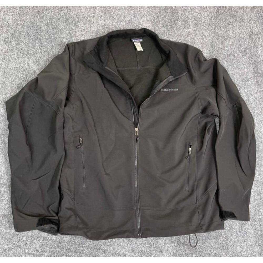 Patagonia Jacket Mens‎ XL Black Softshell Polartec Outdoors
